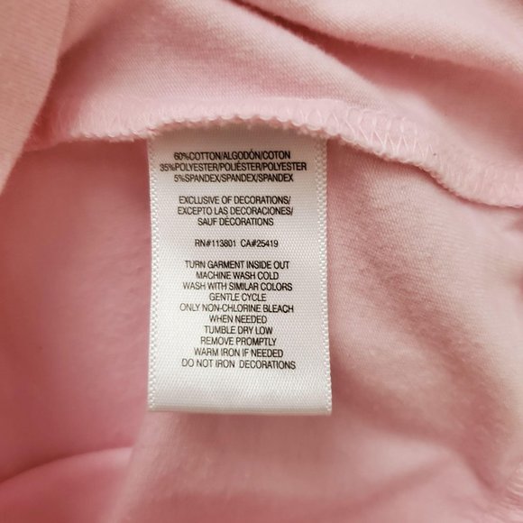 Flapdoodles Kids Girls LOVE And Hearts Unicorn Pink Long Sleeve Shirt Size 4 - Picture 7 of 11